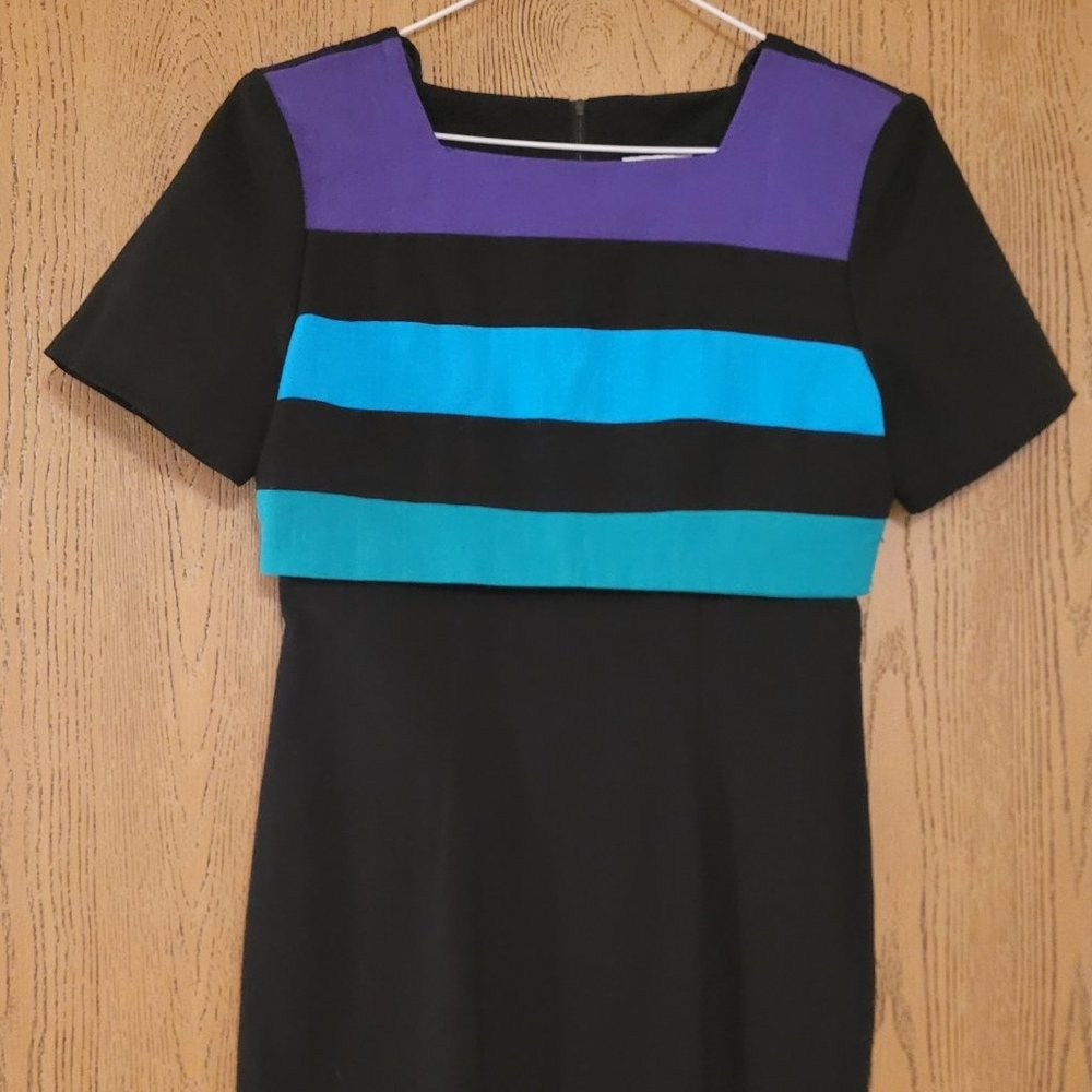 Black Dress with Stripes